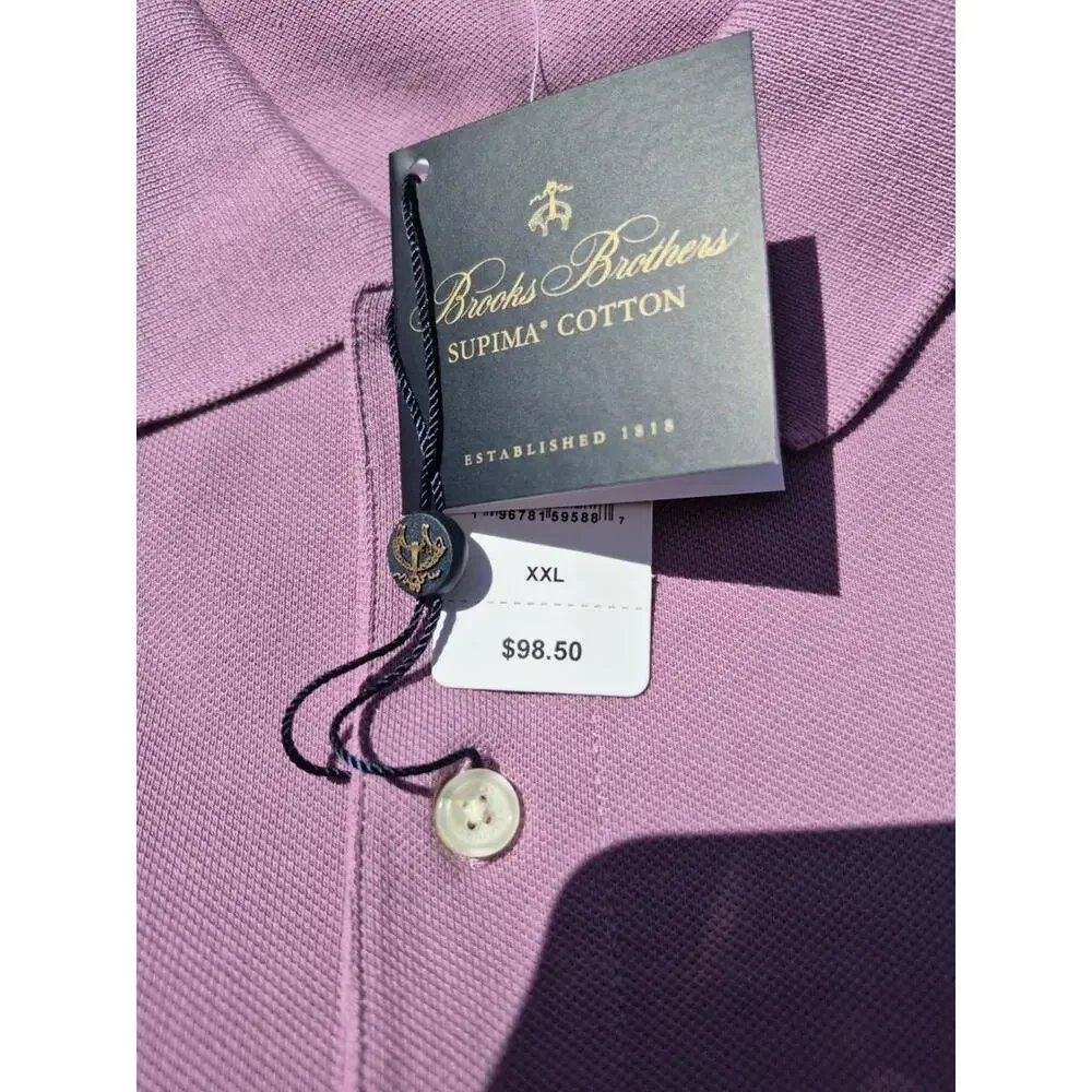 BROOKS BROTHERS POLO SHIRT 1818 Mens Pastel Colors ORIGINAL Fit  XL 2XL New $98 - Picture 6 of 8